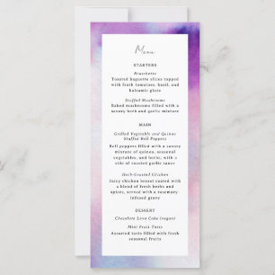 Watercolored Frame Menu