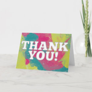 Watercolored ThankYou Card