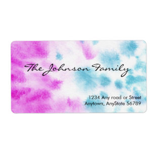 Watercolors Address Label
