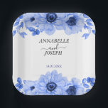 watercolors Florals Modern Botanical Wedding Paper Plate<br><div class="desc">Add a touch of elegance to your big day with our 'Pink Florals Modern Botanical Wedding' collection. Featuring soft pink florals and contemporary botanical designs, this collection brings a fresh, sophisticated vibe to your wedding decor, invitations, and accessories. Perfect for couples who want a modern yet romantic feel for their...</div>