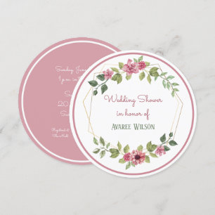 Watercolors Flowers Bridal Shower Invitation