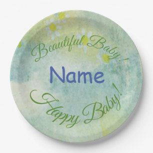 Watercolors for Birthday Party Paper Plate