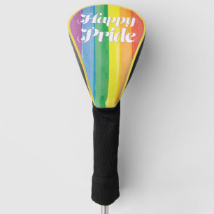 Watercolors Happy Pride Rainbow Golf Head Cover