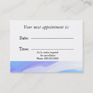 Watercolors Medical Appointment Card