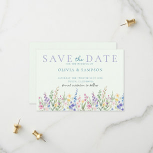 watercolors Modern Botanical summer Wedding Save The Date