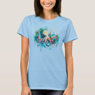 Watercolors octopus illustration T-Shirt