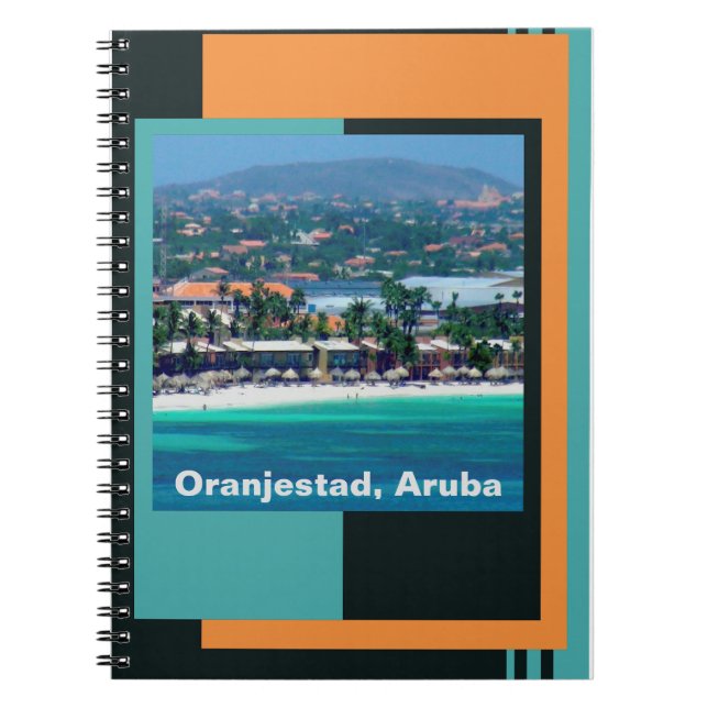 Watercolors of Oranjestad, Aruba Notebook (Front)