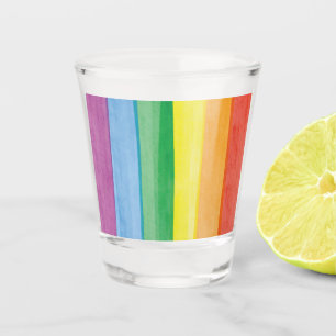 Watercolors Pride Rainbow Shot Glass