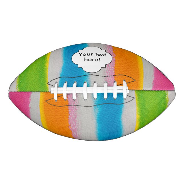 Watercolors stripes texture american football (Front)