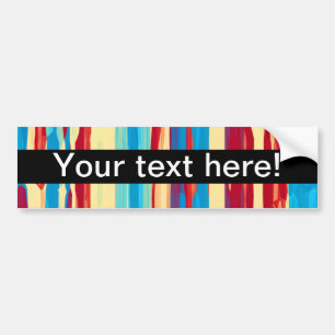 Watercolors texture bumper sticker