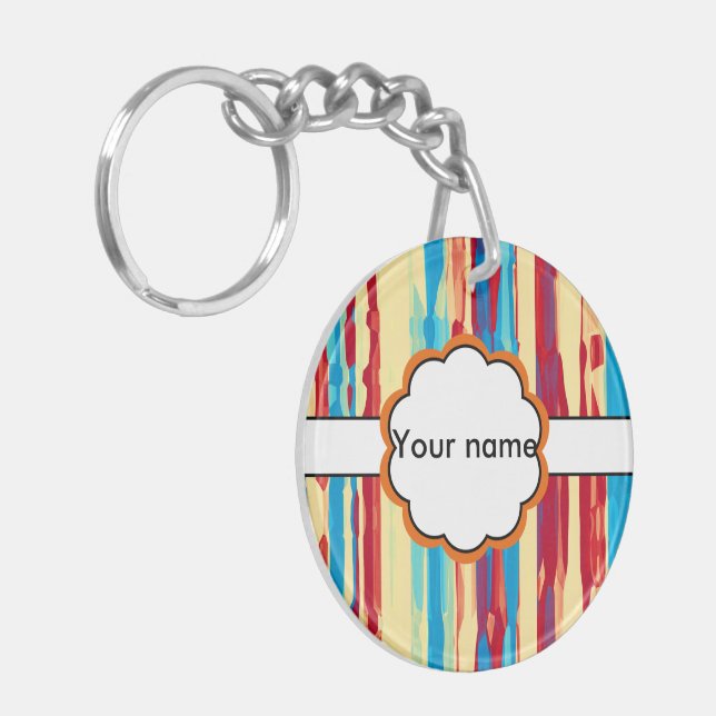 Watercolors texture key ring (Front Left)