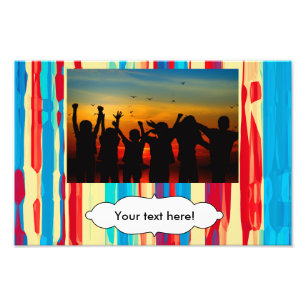 Watercolors texture photo print