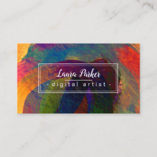 Watercolour Abstract Elegant Splatter Stroke Art   Business Card
