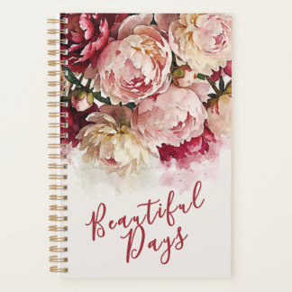 Watercolour Blooms | Elegant Peony Planner