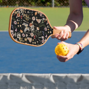 Watercolour Boho Floral Pickleball Paddle