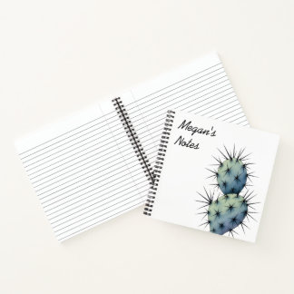 Watercolour cactus notebook