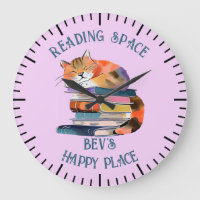 Watercolour Cat with Books