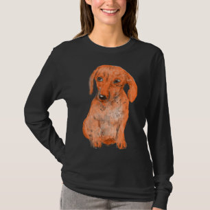 Watercolour Dachshund Hand Painted Dachshund Dachs T-Shirt