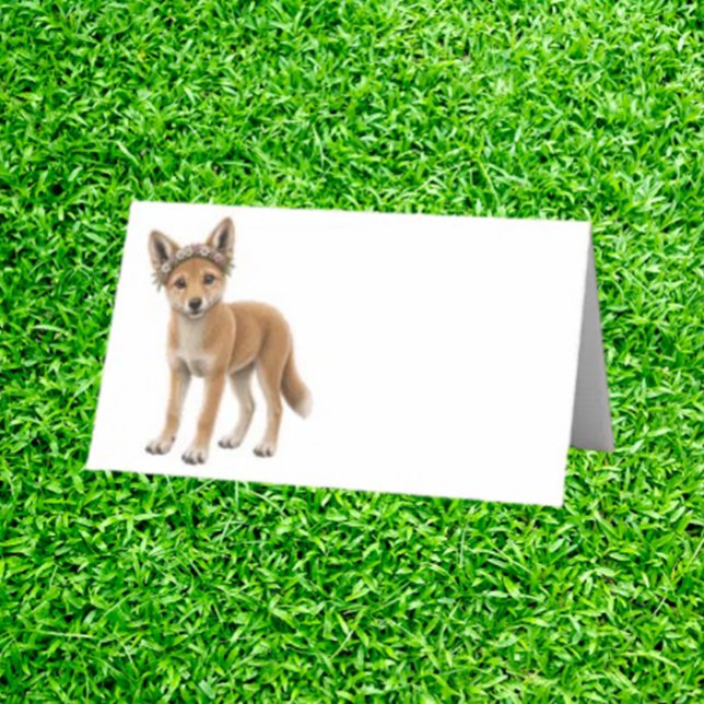  Watercolour Dingo Party Place Card (instantly add personality, joy, and conversation-starting magic to any celebration.)