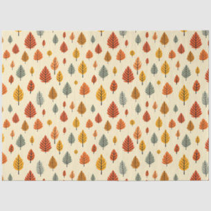 Watercolour Fall Leaves seamless Pattern Tissue Paper