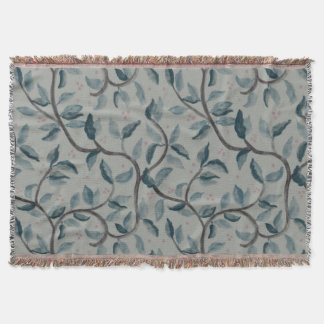 Watercolour floral pattern blanket