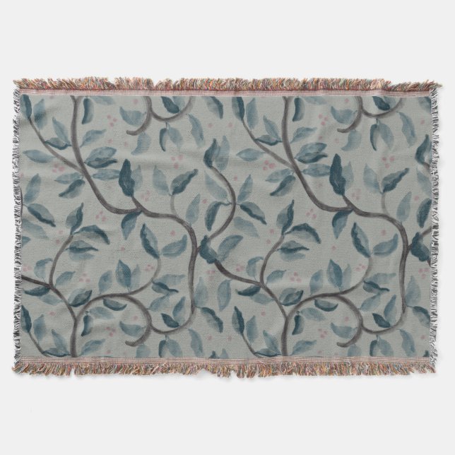 Watercolour floral pattern blanket (Front)