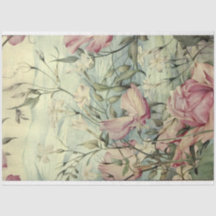 Watercolour Floral Pink & Blue