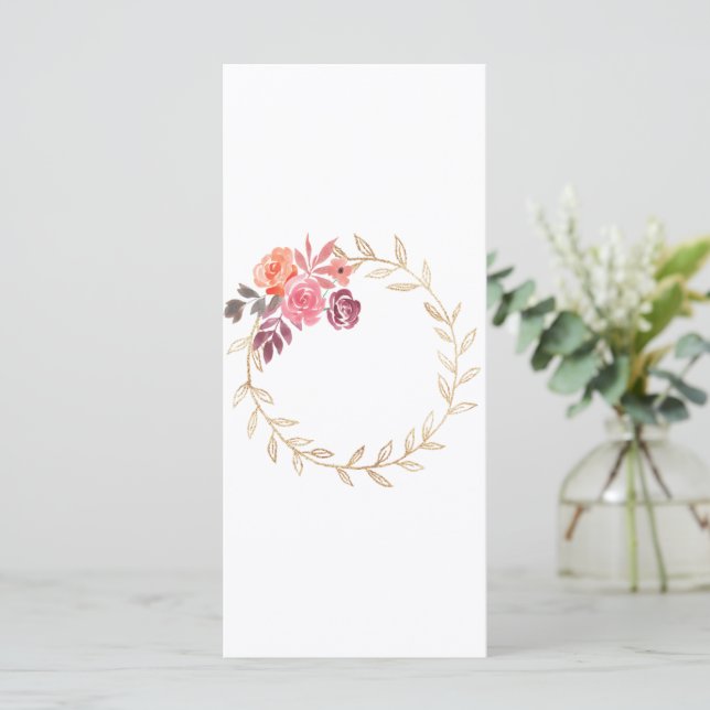 Watercolour Flowers Frame Watercolor Flowers (Standing Front)