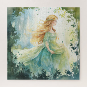 Watercolour Forest Princess Jigsaw Puzzle