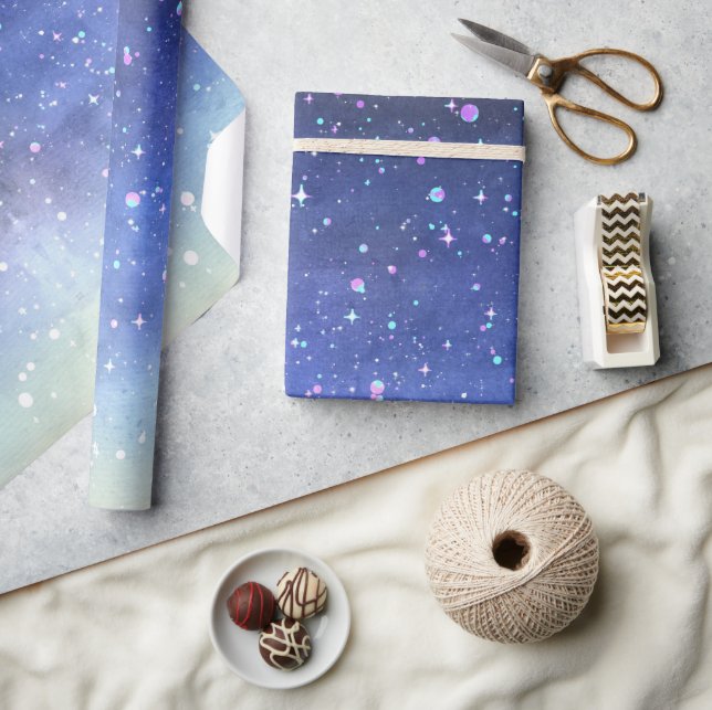 Watercolour Galaxy Wrapping Paper (Crafts)