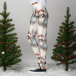 Watercolour Gothic Christmas Skulls in Santa Hats Leggings<br><div class="desc">Embrace a distinctive holiday season with our Gothic Christmas Skulls in Santa Hats Leggings, perfect for your yoga sessions. These leggings expertly fuse gothic and alternative styles with the traditional festive ambiance. Featuring an AI-generated watercolor design, they infuse creativity into your workout attire. Whether you relish the darker side of...</div>