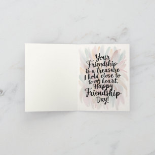 Watercolour Hand Art Greeting Card