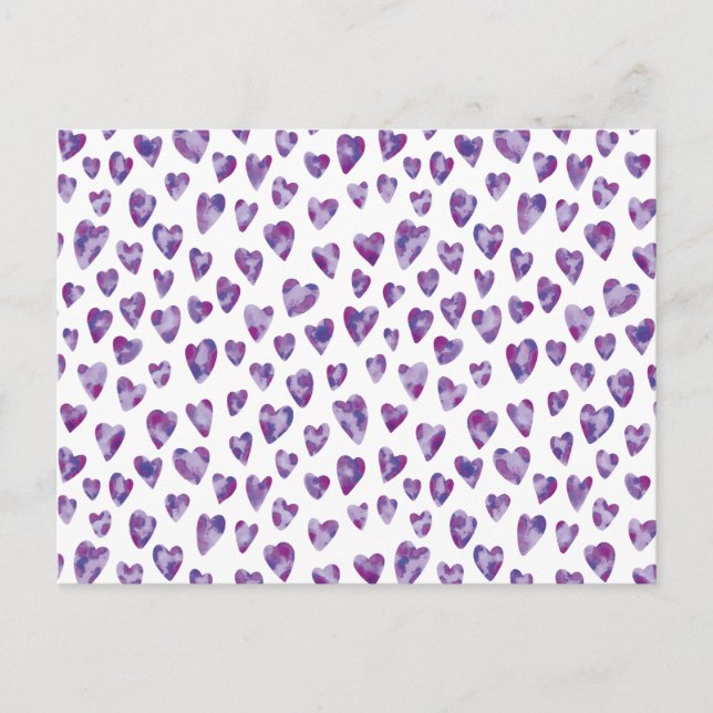 Watercolour Heart Postcard (Front)