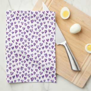Watercolour Heart Tea Towel
