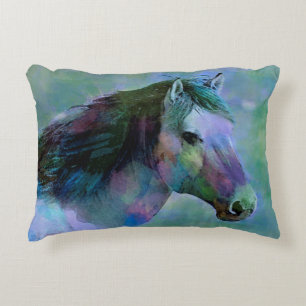 Watercolour Horse Decorative Cushion