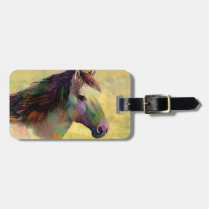 Watercolour Horse Luggage Tag