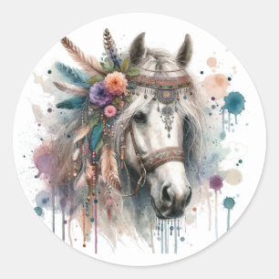 Watercolour Horse Stickers