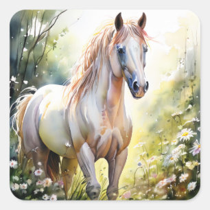 Watercolour Horse Stickers