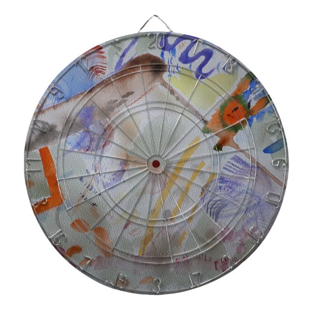 Watercolour Hummingbird Dartboard (Front)