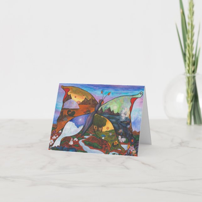 Watercolour Illustration Fantasy Fascinating World Invitation (Front)