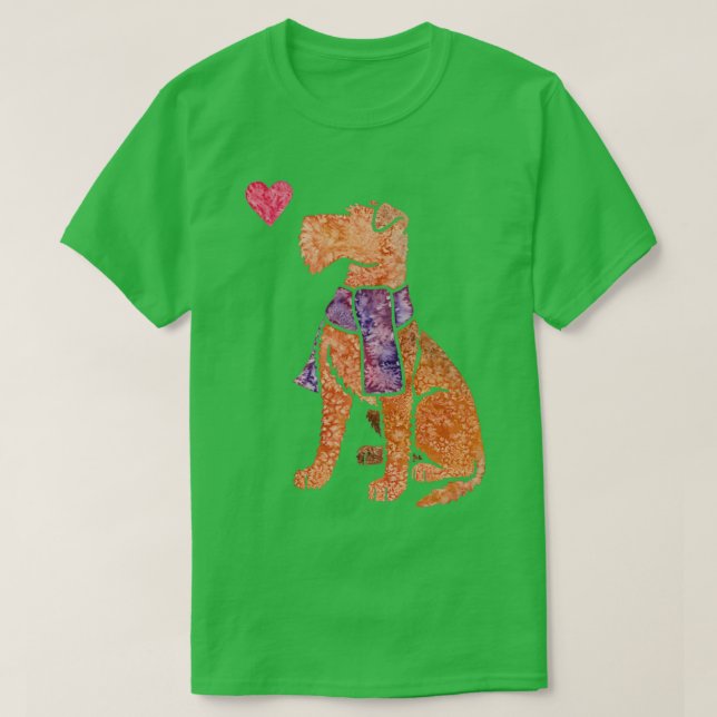 Watercolour Irish Terrier  T-Shirt (Design Front)