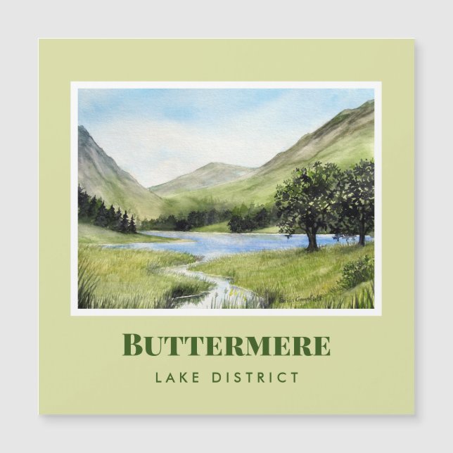 Watercolour Landscape Painting of Lake Buttermere (Front)