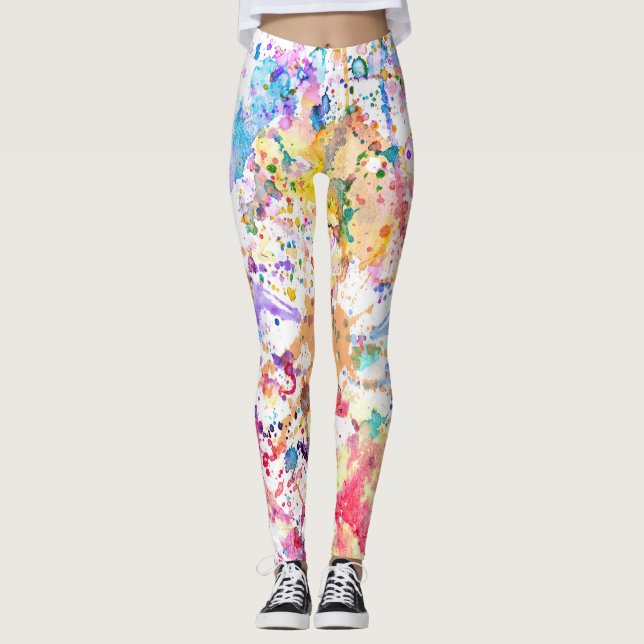 Watercolour Leggings (Front)