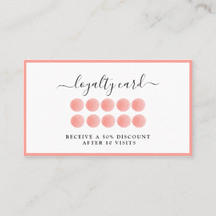 Watercolour Loyalität 10 Card