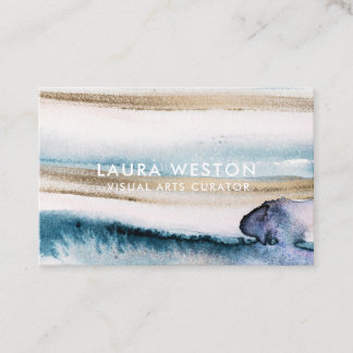 Watercolour Marble Modern Artistic Business Card