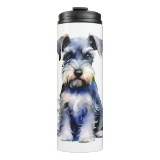 Watercolour Miniature Schnauzer  Thermal Tumbler