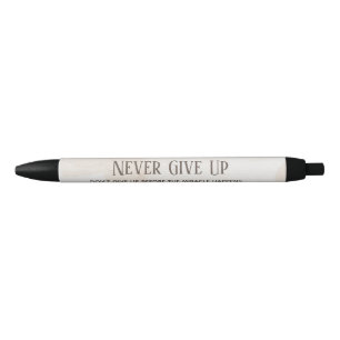 Watercolour Motivation Quote Black Ink Pen