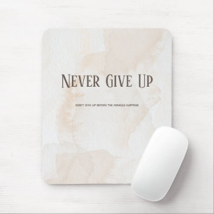 Watercolour Motivation Quote Mouse Mat
