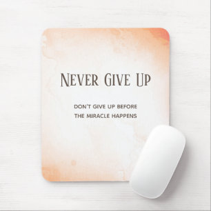 Watercolour Motivation Quote Mouse Mat