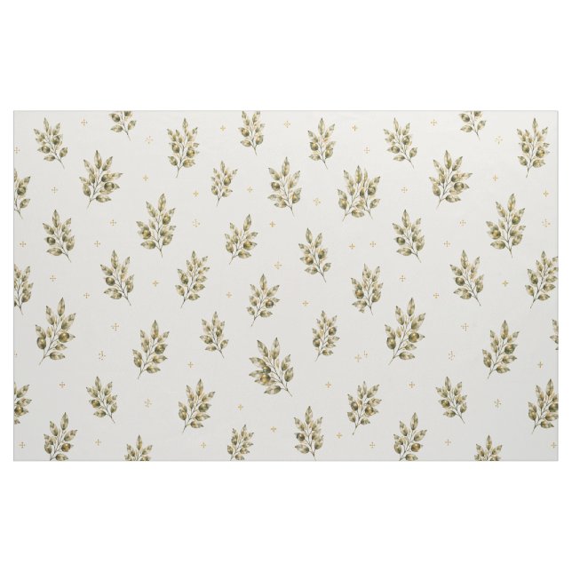 Watercolour Olive Branch Fabric (Yard)